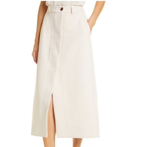 Samsoe Samsoe Brown Rice/ tan Erika midi skirt XL NWT - Picture 4 of 10